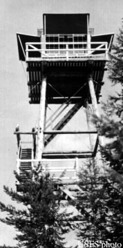 Cee Cee Ah Peak L-6 Patrol Tower in 1936